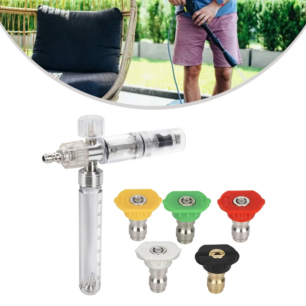 

High Pressure Car Wash PA Foam Kettle With Replacement Nozzle For Pressure Washer Effortless Snow Foam Cleaning