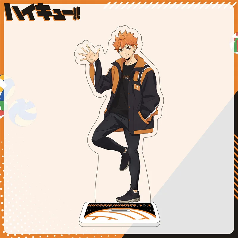 Anime Haikyuu!! Acrylic Stand Figure Model Table Plate Volleyball Boys Action Figures Toys Anime Activities Desk Decor Ornament