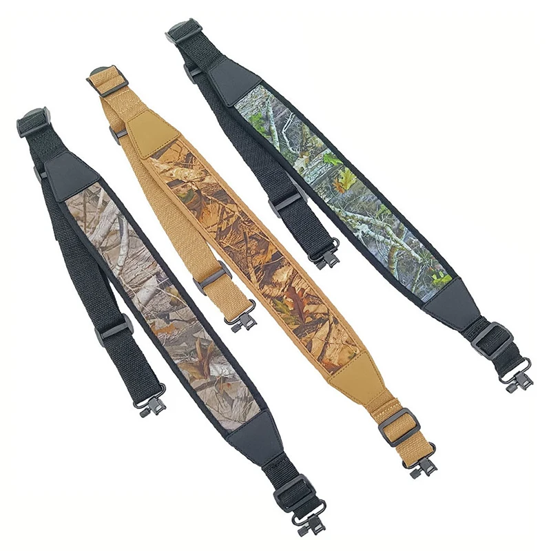 2-Point Harness With Swivels Shoulder Pads Shoulder Strap Length Nylon Adjustable Shoulder Straps For Outdoors Hunting Shooting