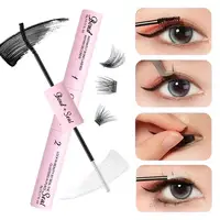 Pegamento y sellador de pestañas 2 en 1, pegamento de secado rápido, resistente al agua, fuerte sujeción, para RACIMO