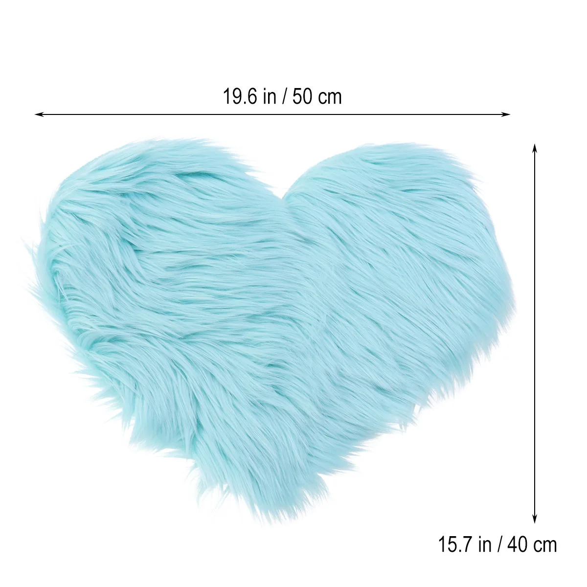 

Heart-Shaped Soft Floor Carpet Rug Non-Slip Light Blue for Bedroom Living Room Room Indoor Floor Rugs Bathroom Carpet