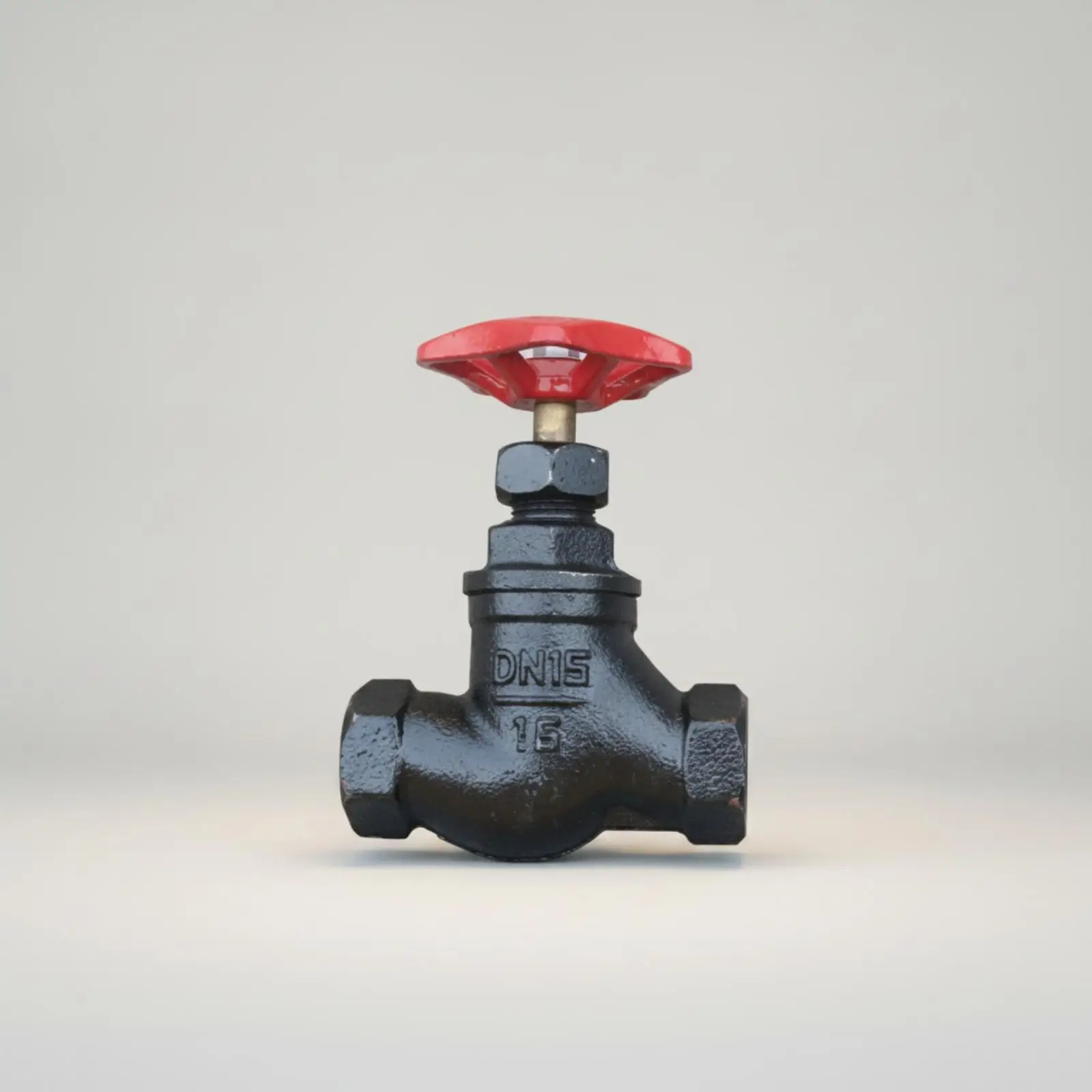 Durable Cast Iron Water Stop Valve for Heating Boiler Piping with Simple Flow Adjustment