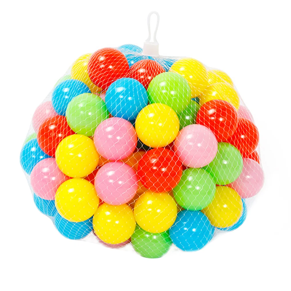 50 Pcs Pingpong Children's Ocean Ball Kids Tent Colorful Plastic Crush- Proof Pit Balls Toy