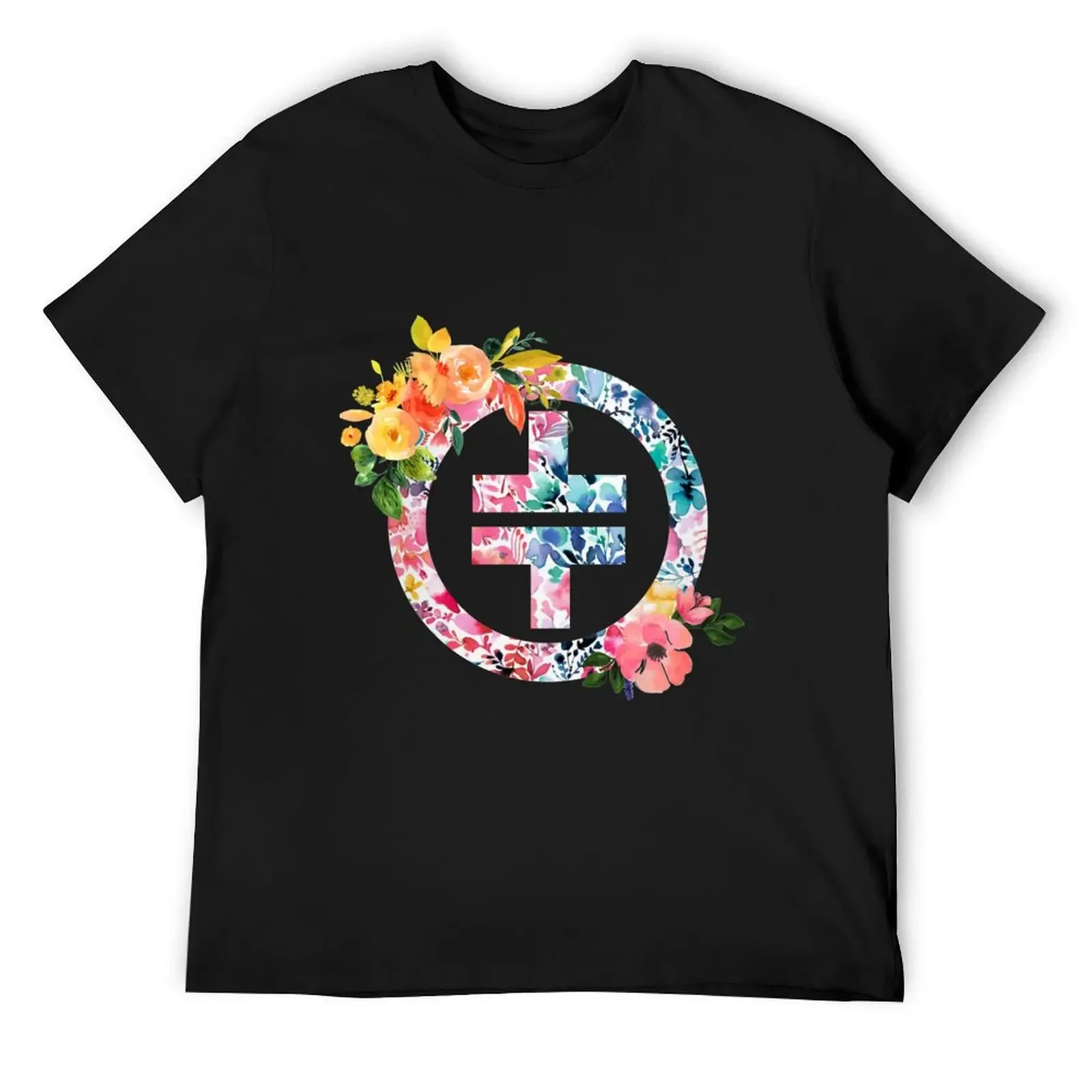 

TT logo T-Shirt Luxury man blue archive graphic shirts anime clothes mens graphic t-shirts