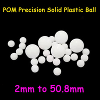 White POM Plastic Ball Precision Solid Ball 2 2.38 2.5 2.778 3 3.175 3.969 4 4.5 4.763 5 5.556 6 6.35 6.95 7mm to 50.8mm