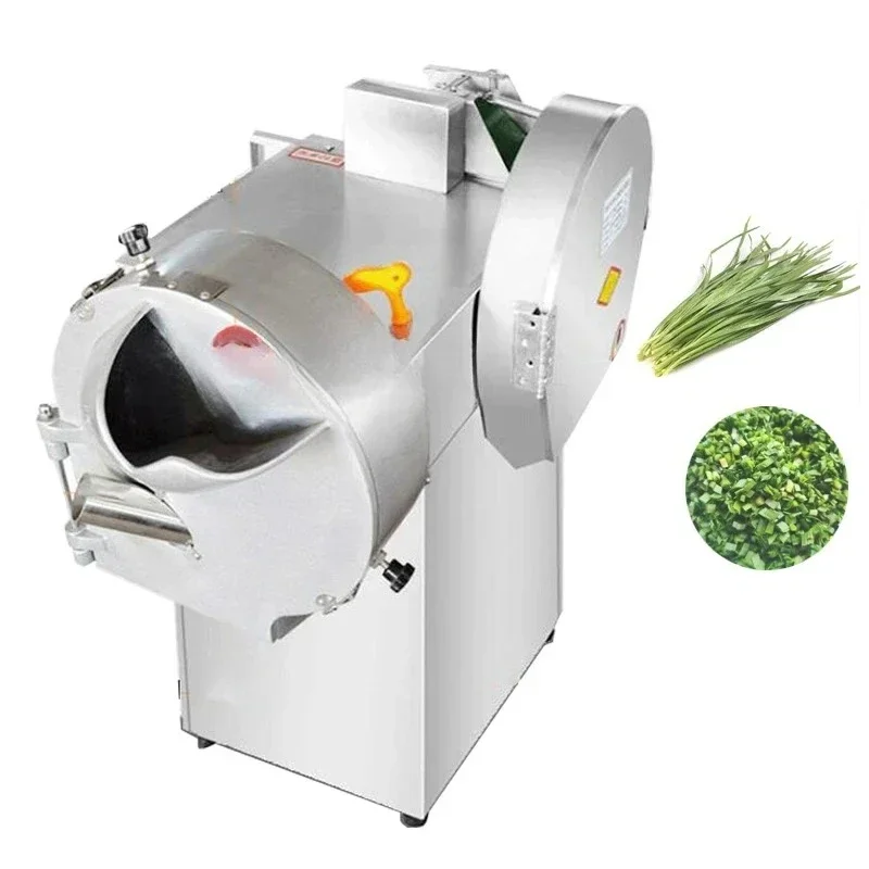 

Double Head Double Frequency Vegetable Cutting Machine Chilli Potato Onion Slicing Shredding Dicing Cut Section Machine
