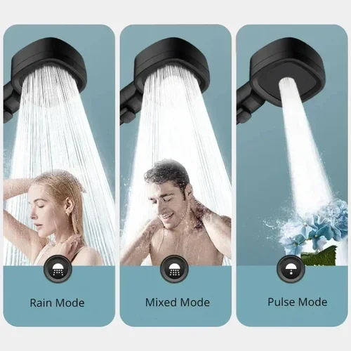 Imagen 2 del producto Cabezal de ducha de alta presión Xiaomi, juego de cabezal de ducha con filtro ajustable de 3 modos, artículos de baño inteligentes, accesorios para cabezal de ducha, rociador
