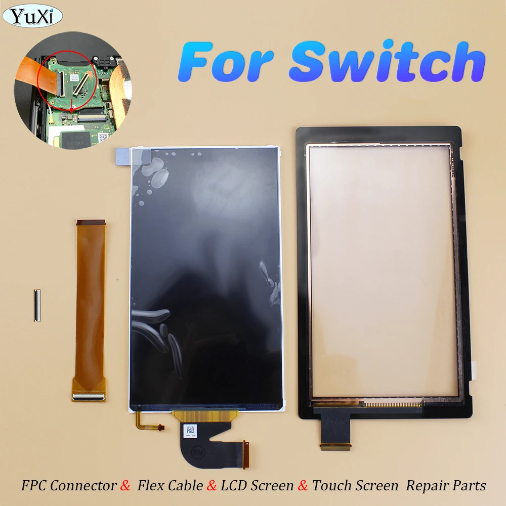 For Switch LCD Screen Display & Touch Screen Professional & Flex Cable & FPC Connector For Nintend Switch NS Console Repair Part