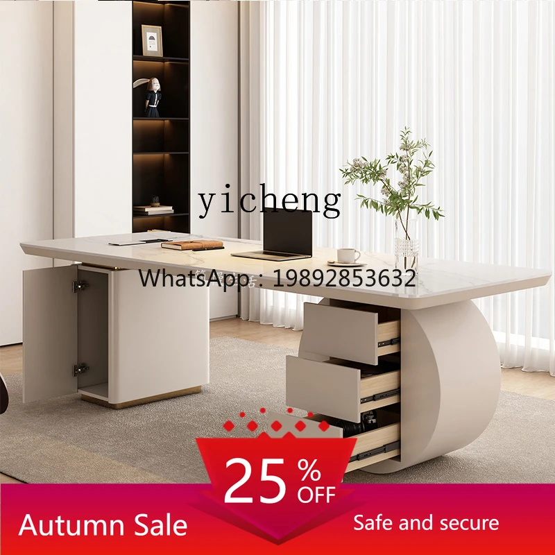 

Italian style minimalist slate desk, computer owner's office desk, beauty salon consultation desk