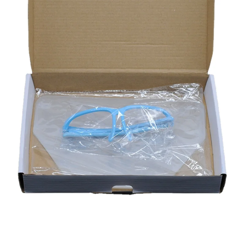 

Dental Lab Adjustable Full Face Shield with CLEAR Detachable Visor Wear on Eyes