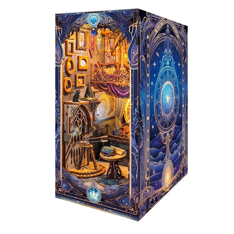 رف كتب OUZEY Galaxy Navigator، مجموعة أدوات كونية خشبية ثلاثية الأبعاد، هدية مستكشف الغامض للمراهقين #5