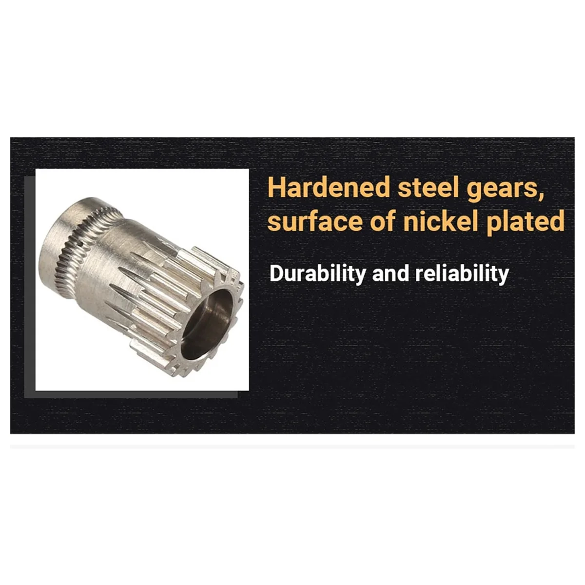 

CNC Pom Hardened Steel Higher Precision 1-Piece Gear Kit for VORON 0.2 2.4 Trident CW1 CW2