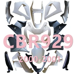 For Honda CBR929 RR CBR 929RR 2000 2001 Bodywork Fairing Unpainted Components ABS parts Injection Molding Cowl Body