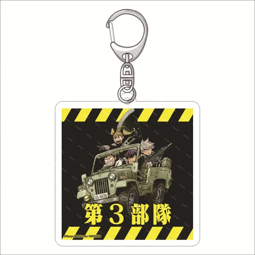 50MM Cartoon Abe Mina Narumi Xuan Square Multiple Styles Key Chains Hibino High Selling Fashion Jewelry Waterproof Accessories