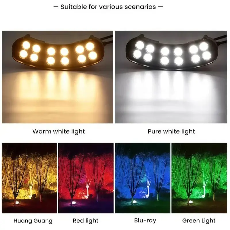 

12W RGB LED Tree Hugger Lights Outdoor Landscape Waterproof IP65 12V 24V AC220V Patio Garden Yard Park Scenic Spotlights Lamps
