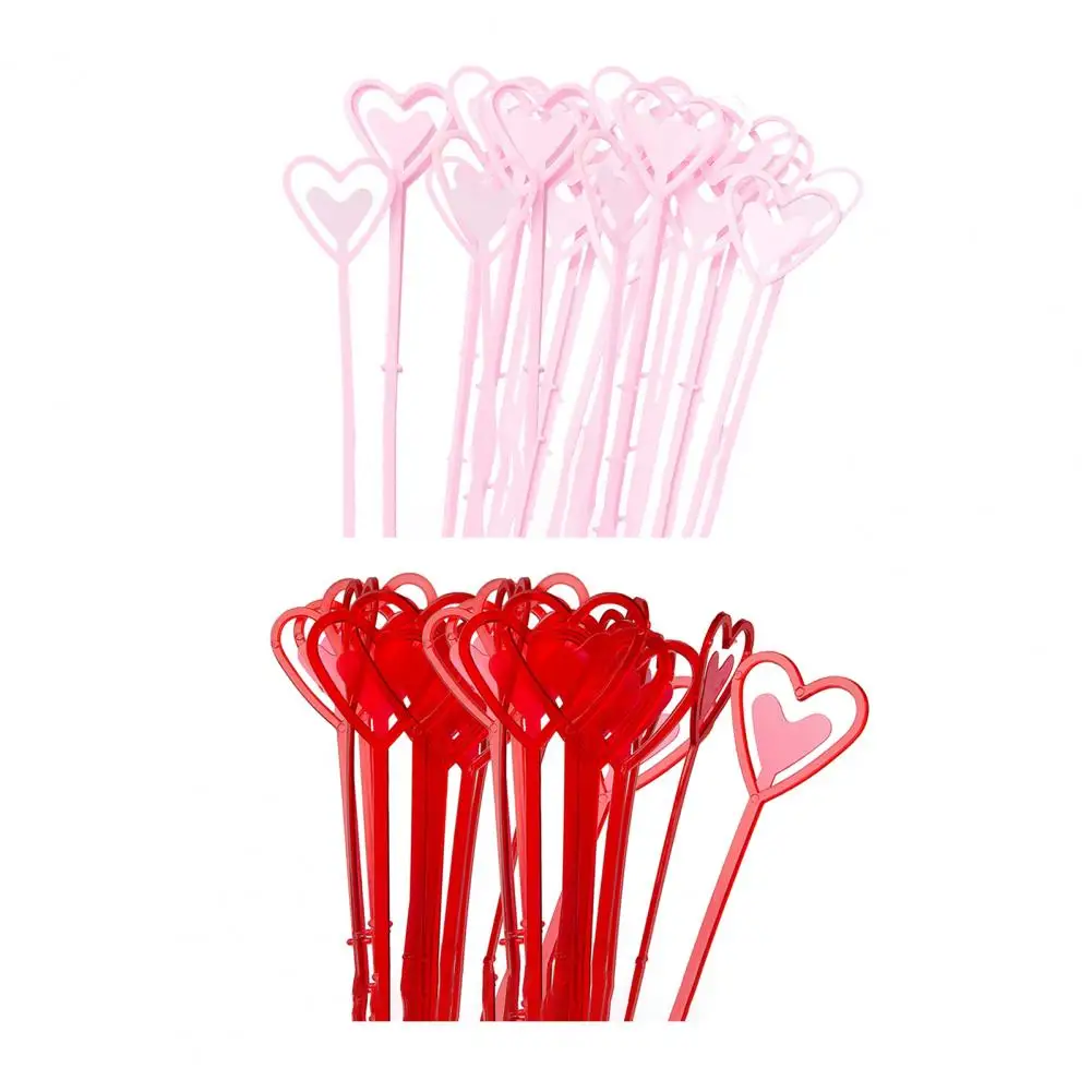 100Pcs Unique Flower Stick Multi-purpose Create Atmosphere Smooth Surface Party Straight Head Flower Pick Card Holder