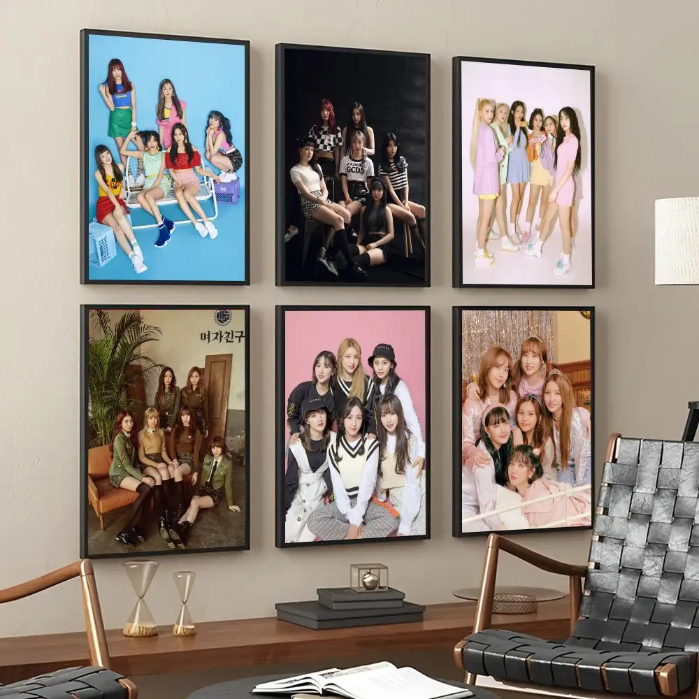 Gfriend Portraits Kpop Music Poster Paper Print Home Living Room Bedroom Entrance Bar Cafe Art Painting Decoration