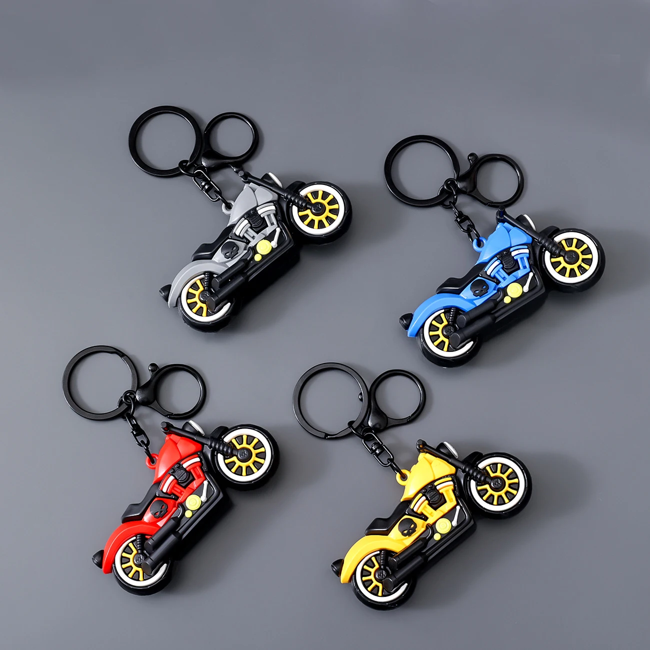 1PC Trendy Cool Motorcycle Bike Keychain with Cool Charm, Decorative Accessory for Keys,Bags & Backpacks Gift