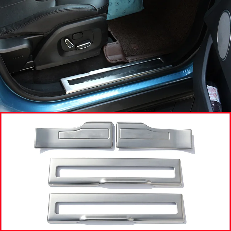 

For Land Rover Range Rover Evoque 2012-2016 Stainless Steel Inside Door Sill Scuff Plate with Lamp Car Accessories 4pcs