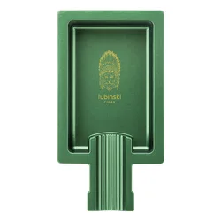 Lubinski Factory Simple Cigar Ashtray 4 colors Zinc Alloy Square Ashtray Large Capacity Portable Single Slot Cigar Ashtray
