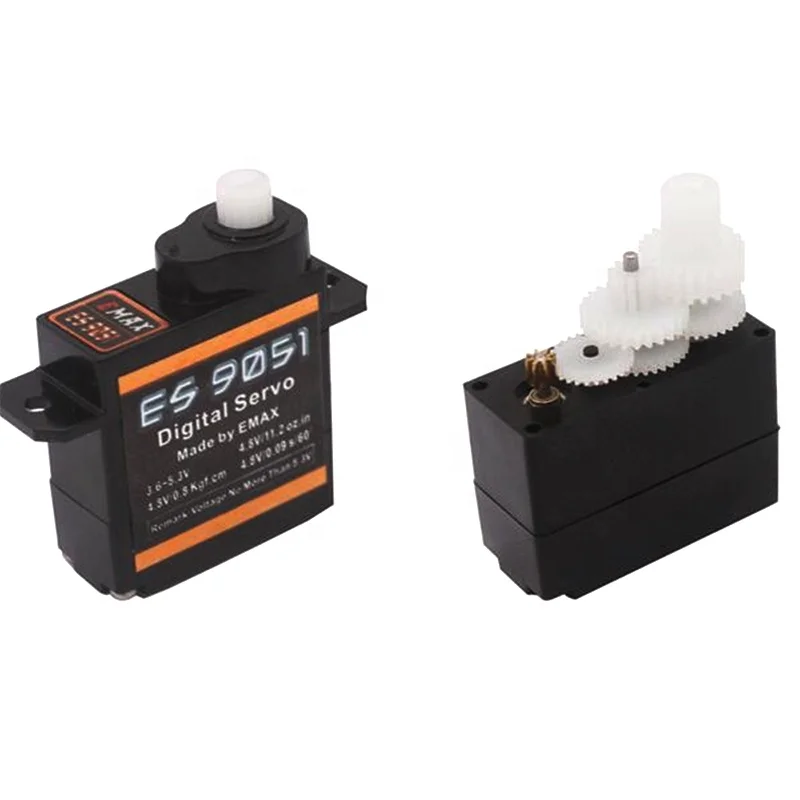 5 قطعة EMAX ES9051 البلاستيك الأصلي أجهزة رقمية 4.8 فولت مقاوم للماء مع التروس ل RC سيارة هليكوبتر قارب طائرة