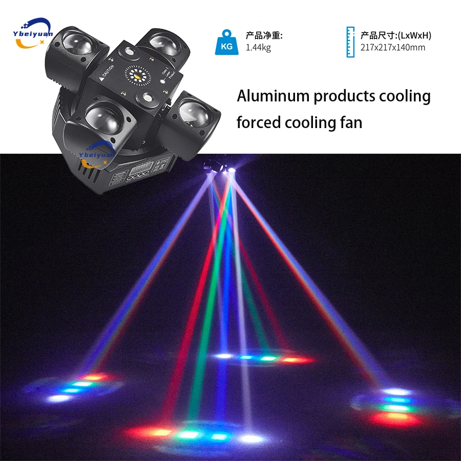 Nieuwe 48W Moving Head Beam Light RGBW + Rode en Groene Laser + Witte Strobe 3 in 1 Disco DJ Bar Party Kerst Podium Effect Licht