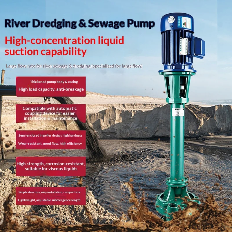 Iron Sewage Submersible Wastewater Sludge Pump for Sewage Discharge NL Vertical Mud Pump OEM