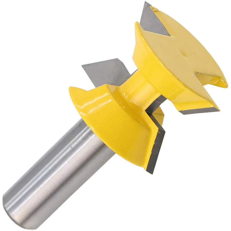 

Trimming Router Bits Carbide Woodworking Workshop 1/2 Shank 2pcs Chisel Cutter Cutting Groove Slotting Accessories