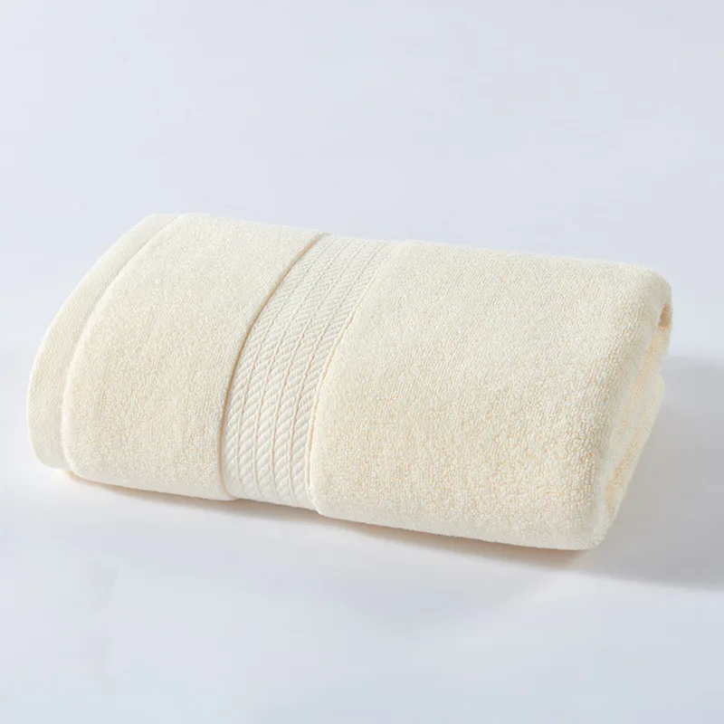 Serviettes de bain en coton absorbantes douces séchage rapide_voghion.com