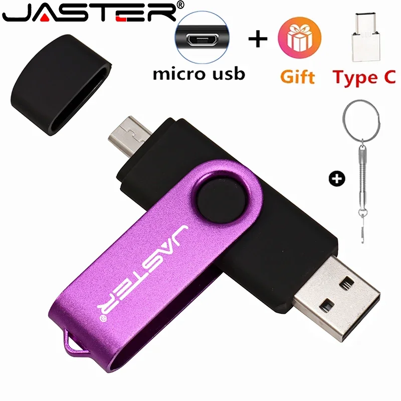 

USB-флеш-накопитель JASTER, OTG, 64 ГБ, 32 ГБ, 16 ГБ, 8 Гб