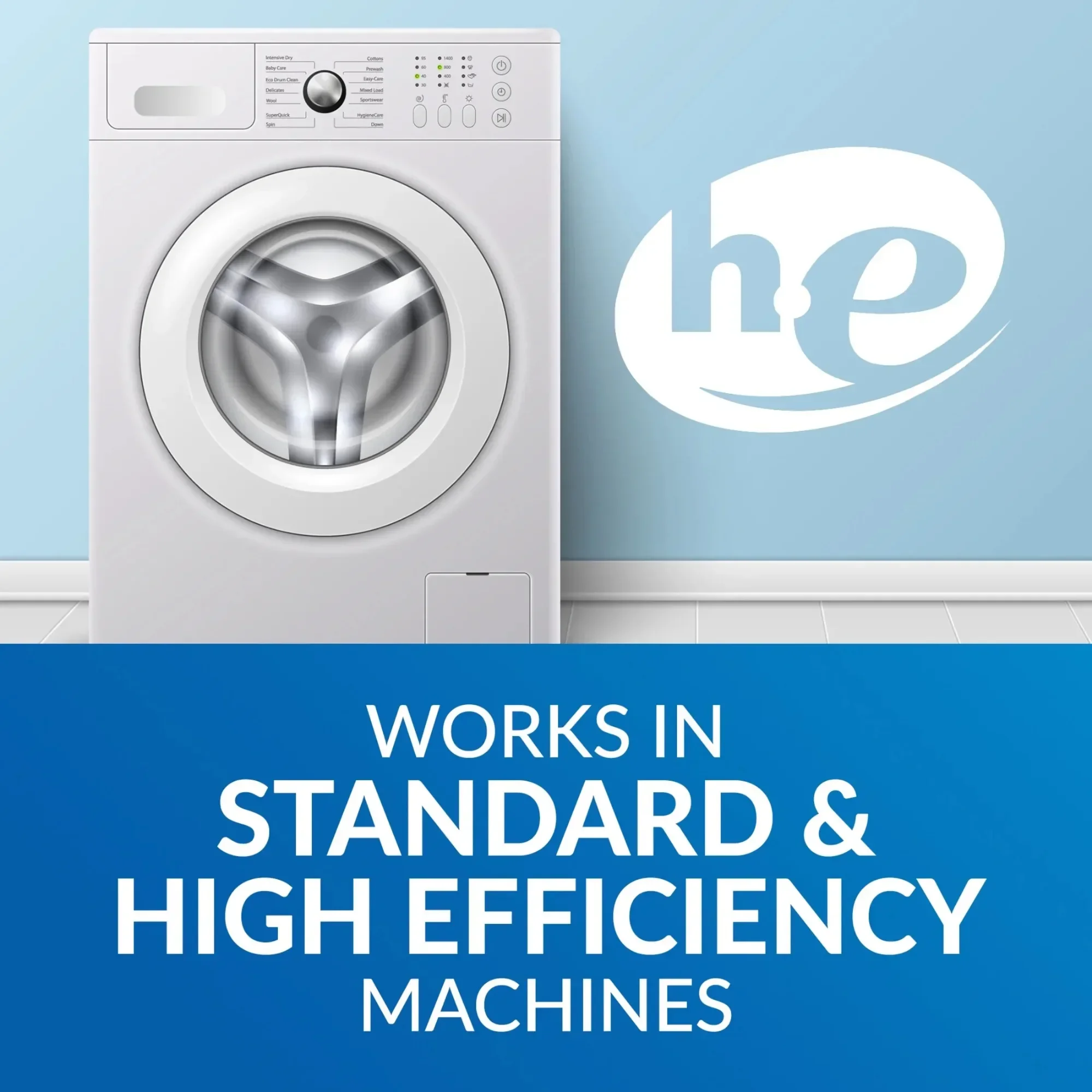 منظف غسيل 203.1 أونصة سائلة، 131 حمولة معززة لإزالة البقع والرائحة، متوافق مع HE