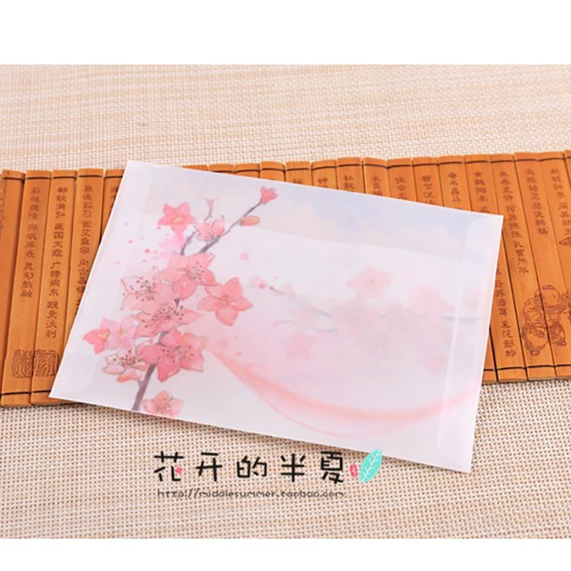 20 Pcs / Pack Translucent Thickened Quality Sulfuric Acid Paper Envelope Antique Style Decorative Envelope Wedding Invitation