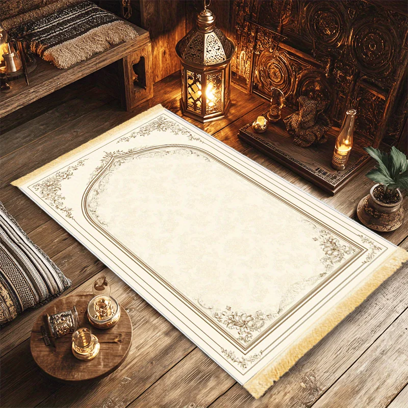 VIKAMAIslamic prayer mat, foldable for Muslim worship, suitable for home travel and use during the secondary pilgrimage