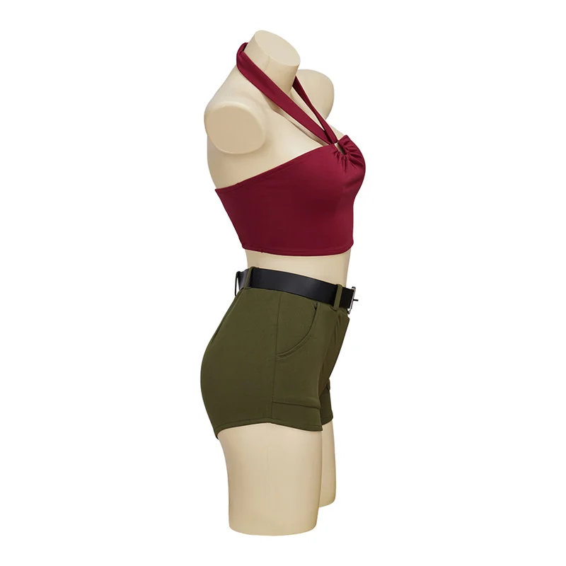 Anime Total Drama Heather Cosplay Traje para Mulheres, Sexy Halter Top e Shorts, Uniforme de Halloween, Festa Carnaval Outfit