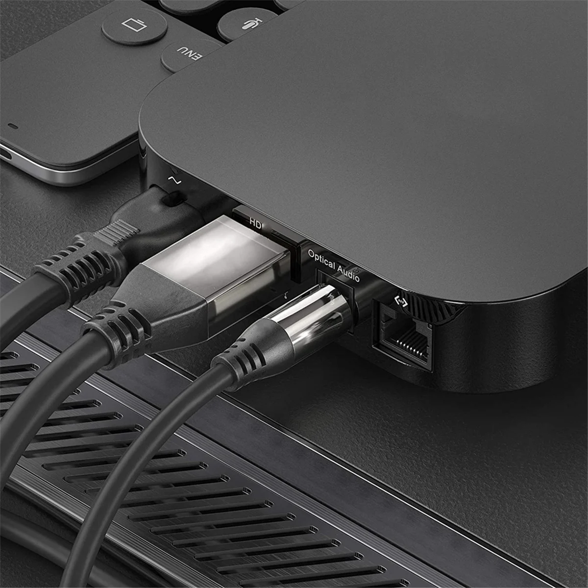 A51I Cavo in fibra ottica Splitter Connettori 2 in 1 TV Adattatore cavo splitter audio in fibra ottica digitale