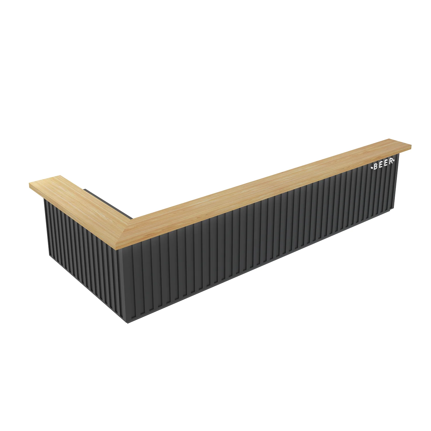 #￥Yimutang Industrial Style Solid Wood Eco-friendly Rectangular Commercial Reception Desk for Restaurants Cafes & Bars