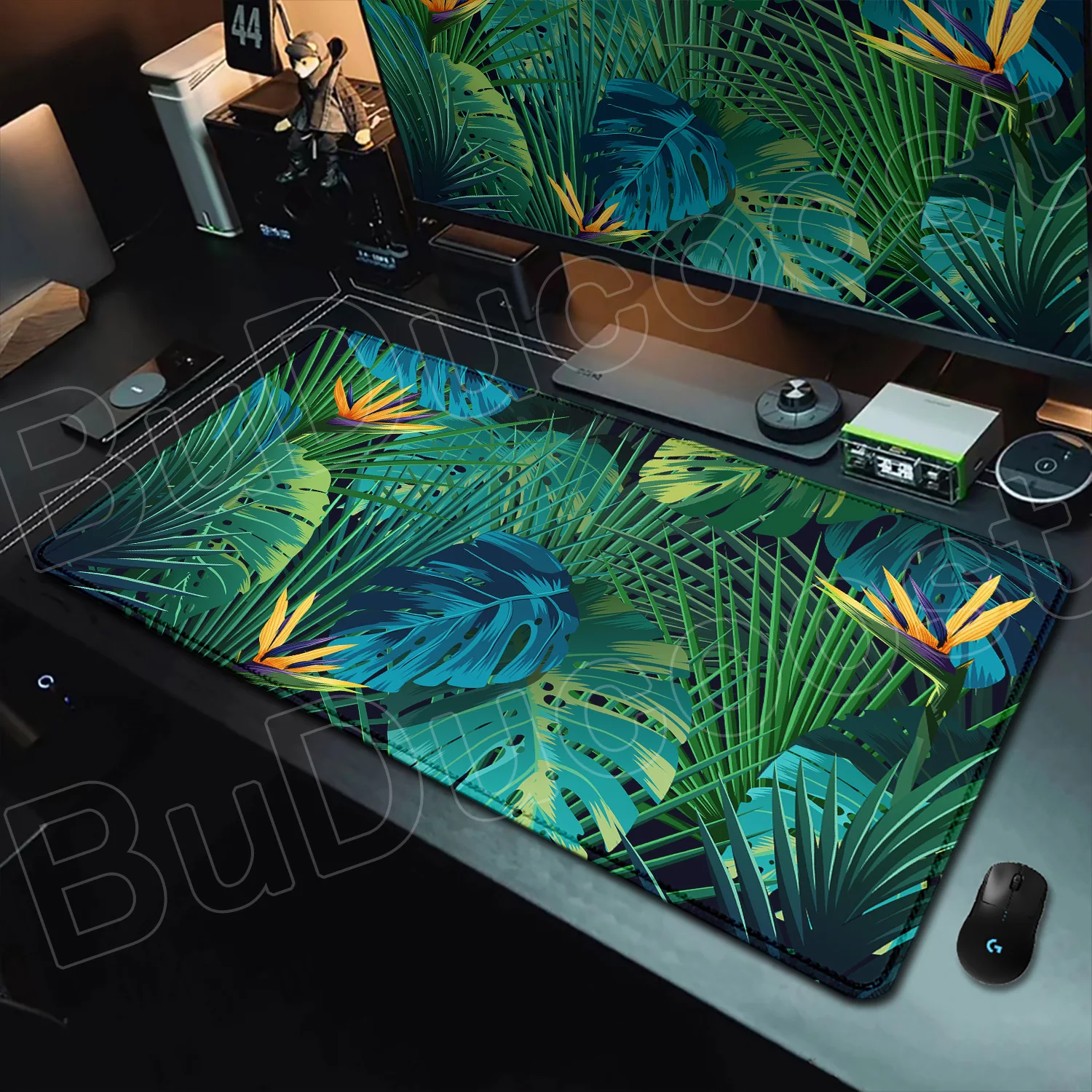 

Green Flowers and Plants Mouse Pad Game Office HD Print New Mousepad XXL Playmat Non-Slip Natural Rubber Gaming Laptop Table Mat