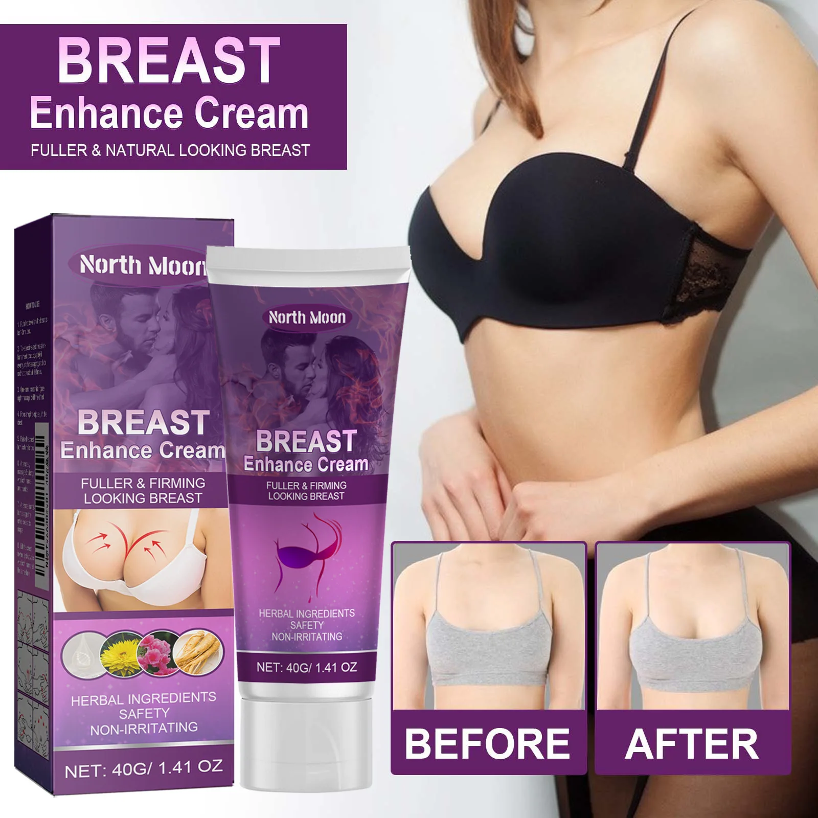 Lift Firm Nourish Breast Get Rid Flat Relaxation Saggy Breast Make Chest More Fuller Improves Skin Elasticity Beauty Health