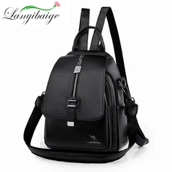 Women Backpack Designer high quality Leather Women Bag Fashion School Bags Multifunction Large Capacity Travel Backpacks mochila