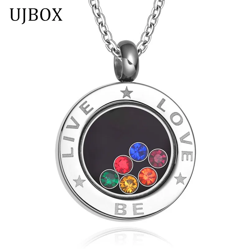 

Love Promise Rainbow Necklaces for Women Men Lovers Stainless Steel Gay & Lesbian Pride Jewelry ID Necklace NE087G