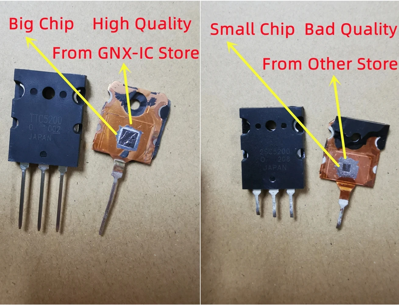 Transistor amplificateur japonais d\'origine, 100% réel, 2SC5200, 2SA1943, A1943, C5200, 2SC5200-O, 2SA1943-O, 5 pièces-5 paires, nouveau