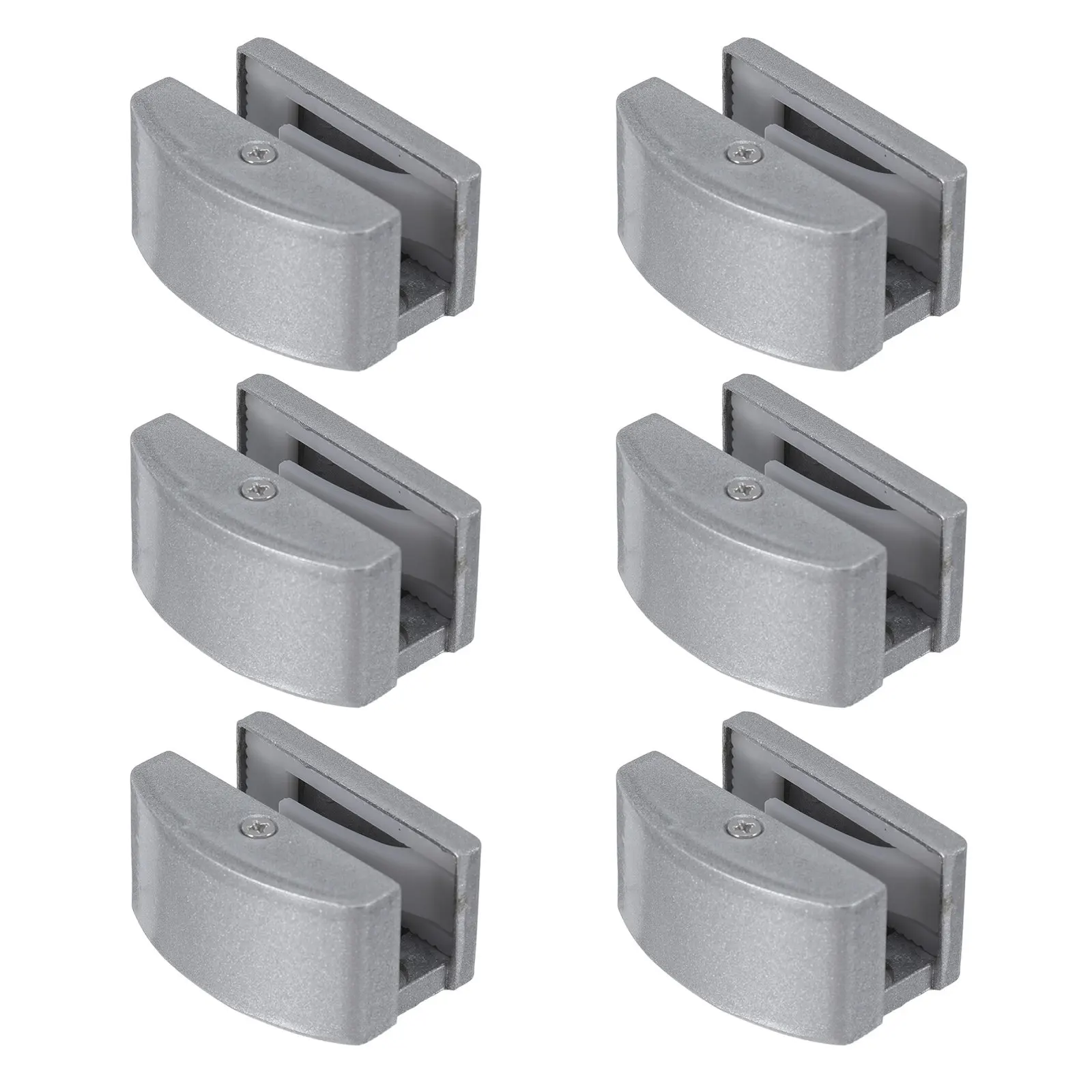 Shower Door Guide Stopper 6 Pack Frameless Sliding Glass Bottom Track Limit Blocks Bathroom Replacement