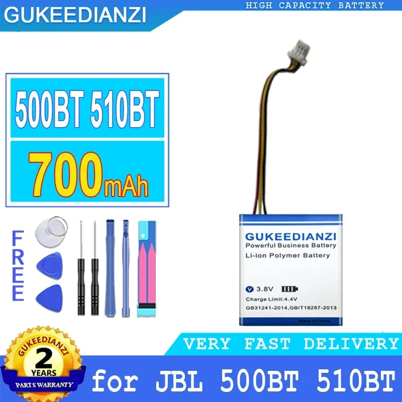 700mAh GUKEEDIANZI Battery 603028 for JBL 500BT 510BT Big Power bateria