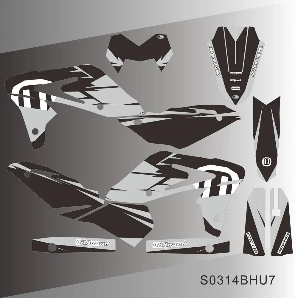 For HUSQVARNA SM610 SMR610 SM SMR 610 2005 2006 2007 2008 2009 2010 Graphics Decals Stickers Motorcycle Background Custom Number