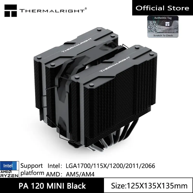 Thermalright Peerless AssassIin 120 Mini obudowa komputera grzejnik 6 rura termiczna podwójna wieża wsparcie LGA1700/115X/AM5/AM4