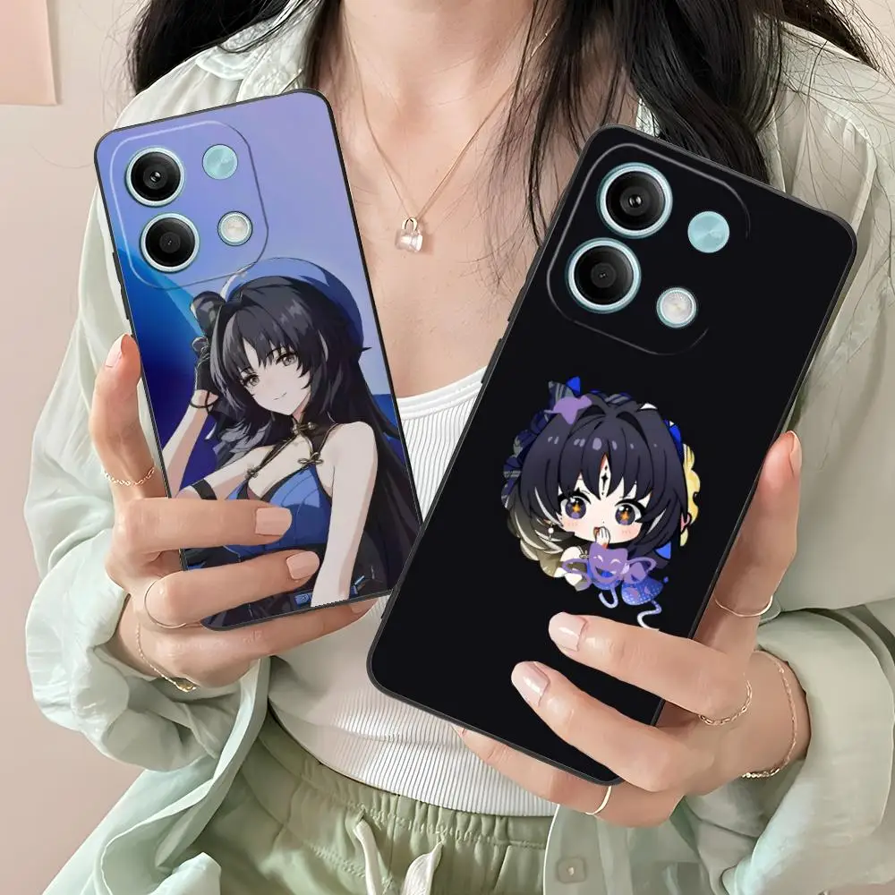 

Wuthering Waves Yangyang Phone Case for Xiaomi Redmi Note 14 13 12 11 A5 3 2 1 Pro Plus 4G 5G Colour Printing Cover Pretty