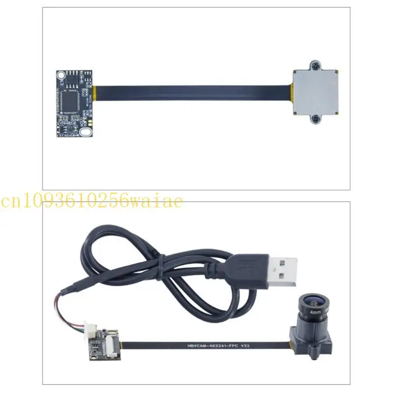 652F Mini 8MP USB2.0 Camera Module Versatile Use,3840x2160 MJPEG with 50cm 5P1.0MM USB Cable Wide Field of View 95°/ 125°