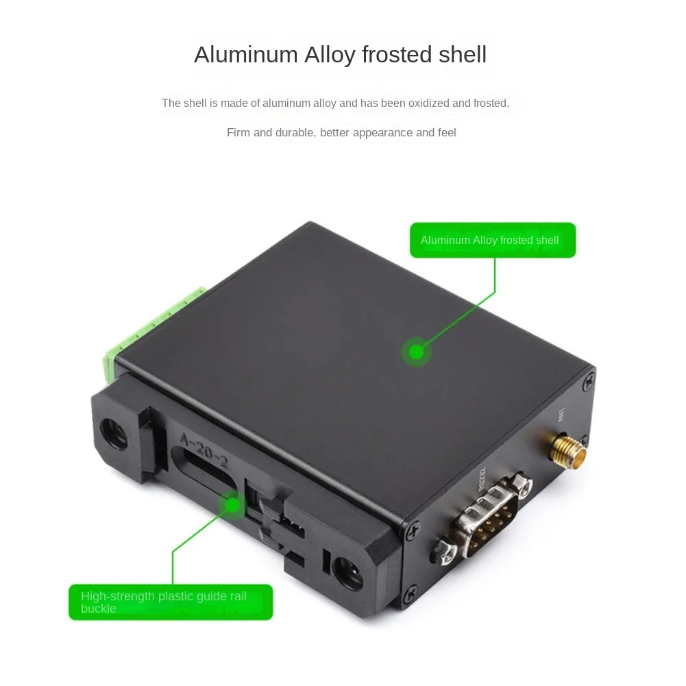 SX1262-LoRa-DTU-HF 850-930MHz Guia Rail LoRa Terminal de transmissão de dados DTU RS232/RS485/RS422 para LoRa para Sub GHz HF