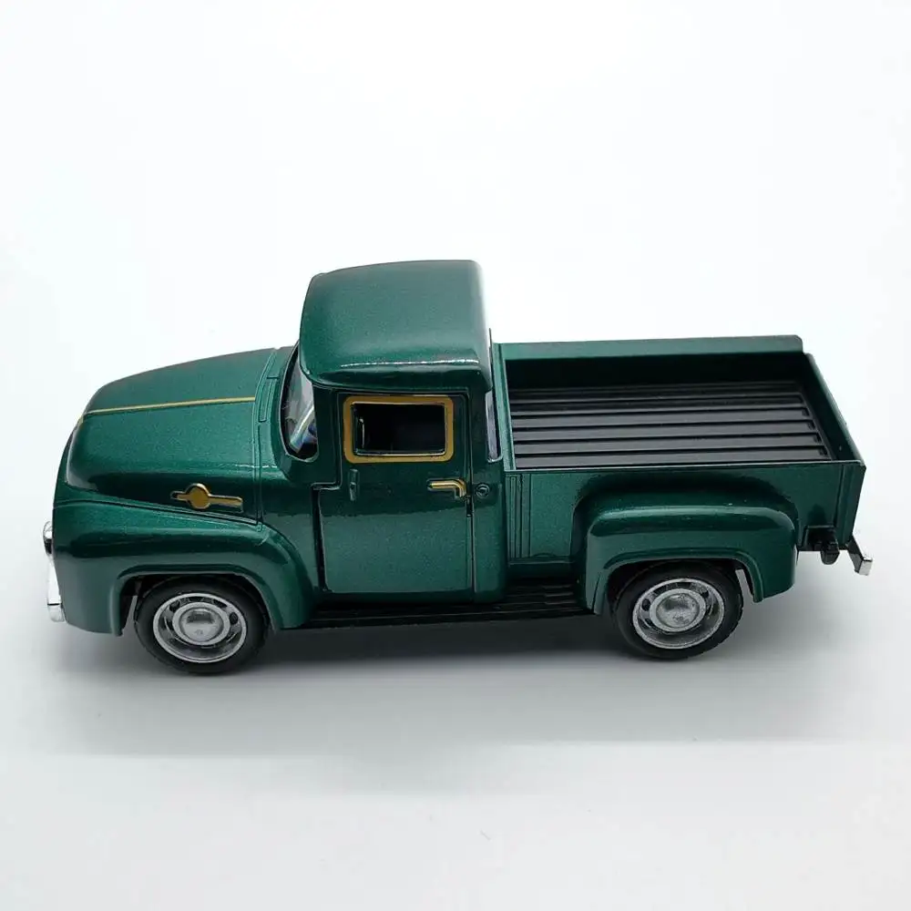 Classico camioncino modello di auto piccolo fresco 1/32 lega di simulazione vintage tirare indietro pressofuso modello di auto collezione giocattolo regalo per ragazzi