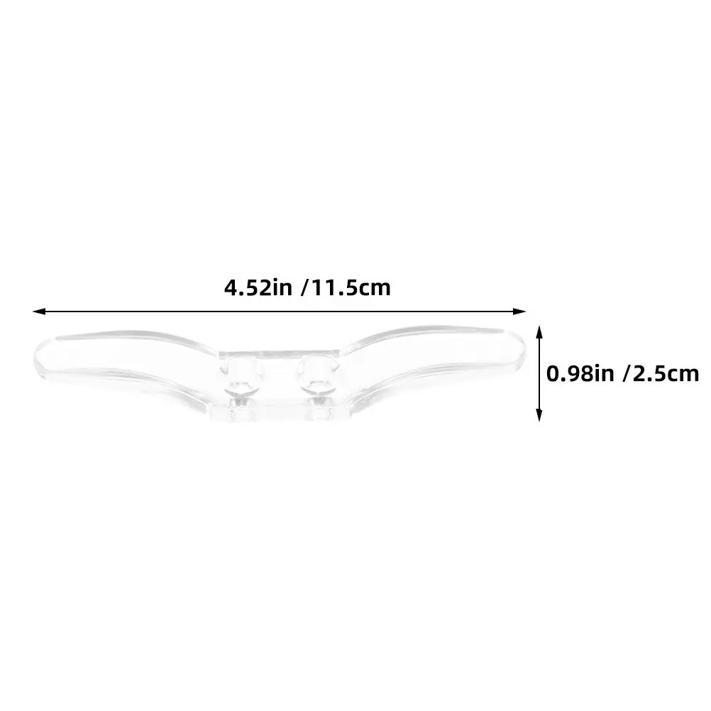 10Pcs Blind Cord Holder Transparent Cleat for Roller Blinds Curtains Window Treatment Cord Management Safety Retainer Hook